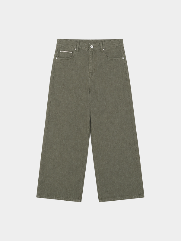 OLIVE GREEN OKAYAMA JEANS
