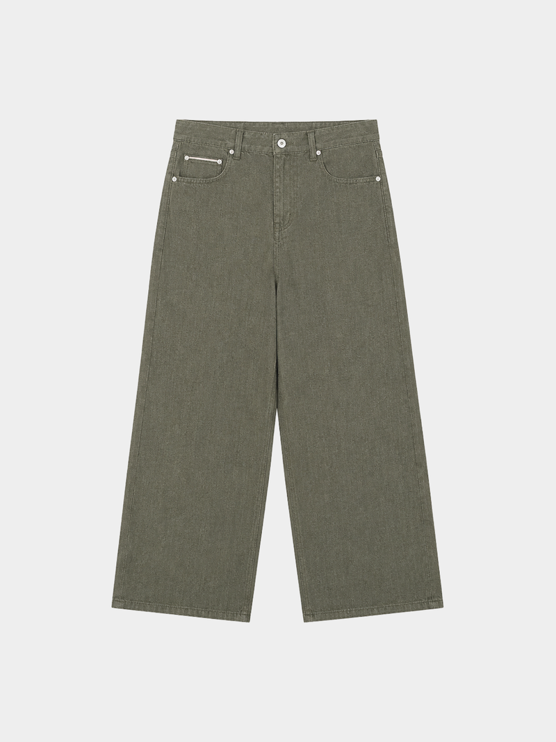 OLIVE GREEN OKAYAMA JEANS